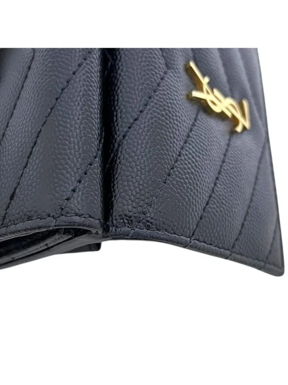 ★SOLD★ Saint Laurent Trifold Wallet Origami Tiny Black - Picture 8 of 10